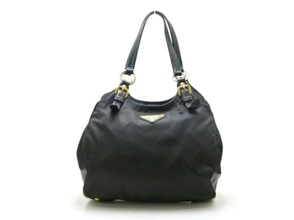 Prada Calfskin Tote Bag Black